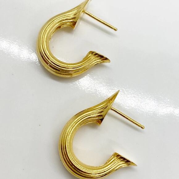 New Anthropologie x MM Druck Teja Hoop Earrings - Picture 8 of 13